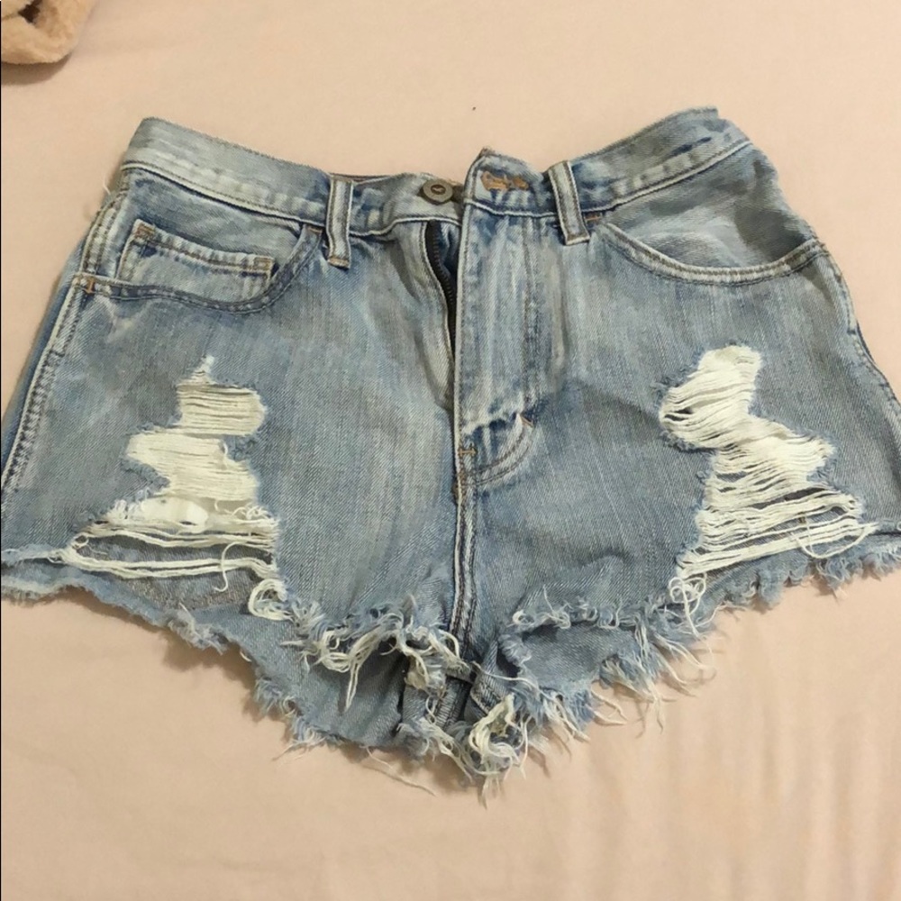 Hollister High Waisted Denim Shorts